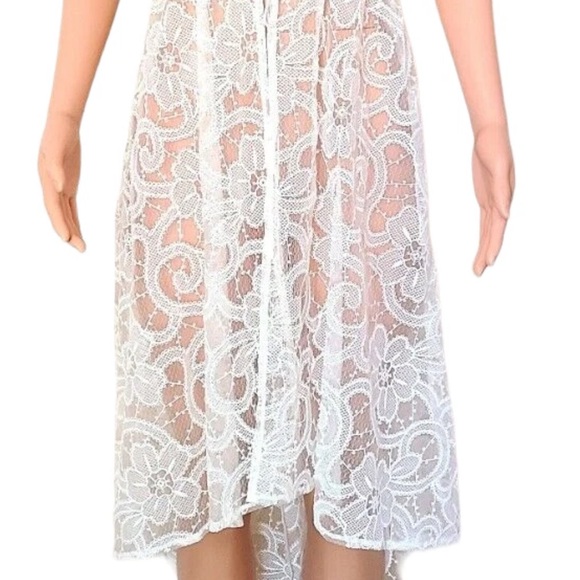 Victorias Secret Dream Angels Lace Kimono Robe sz XS/S Duster Open Front Coverup - Picture 10 of 11